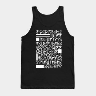 Helen keller- white text Tank Top